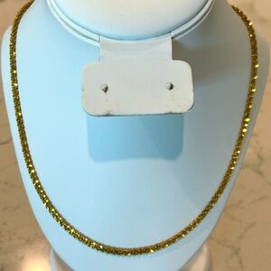 Veronese 18k bonded Sterling 24” margherita necklace